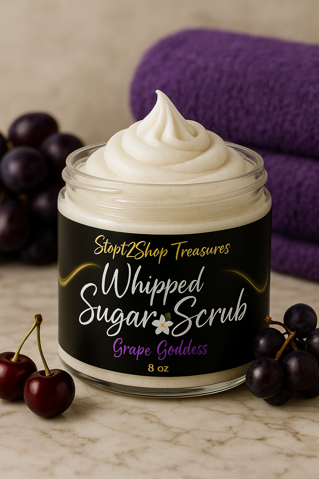 Grape Goddess Whipped Foam Sugar Scrub! ππΈππ