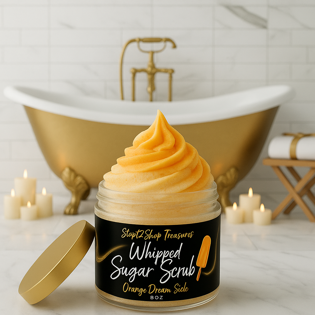 Orange Dream Sicle Soap Foam Sugar Scrub! 🍊🍊