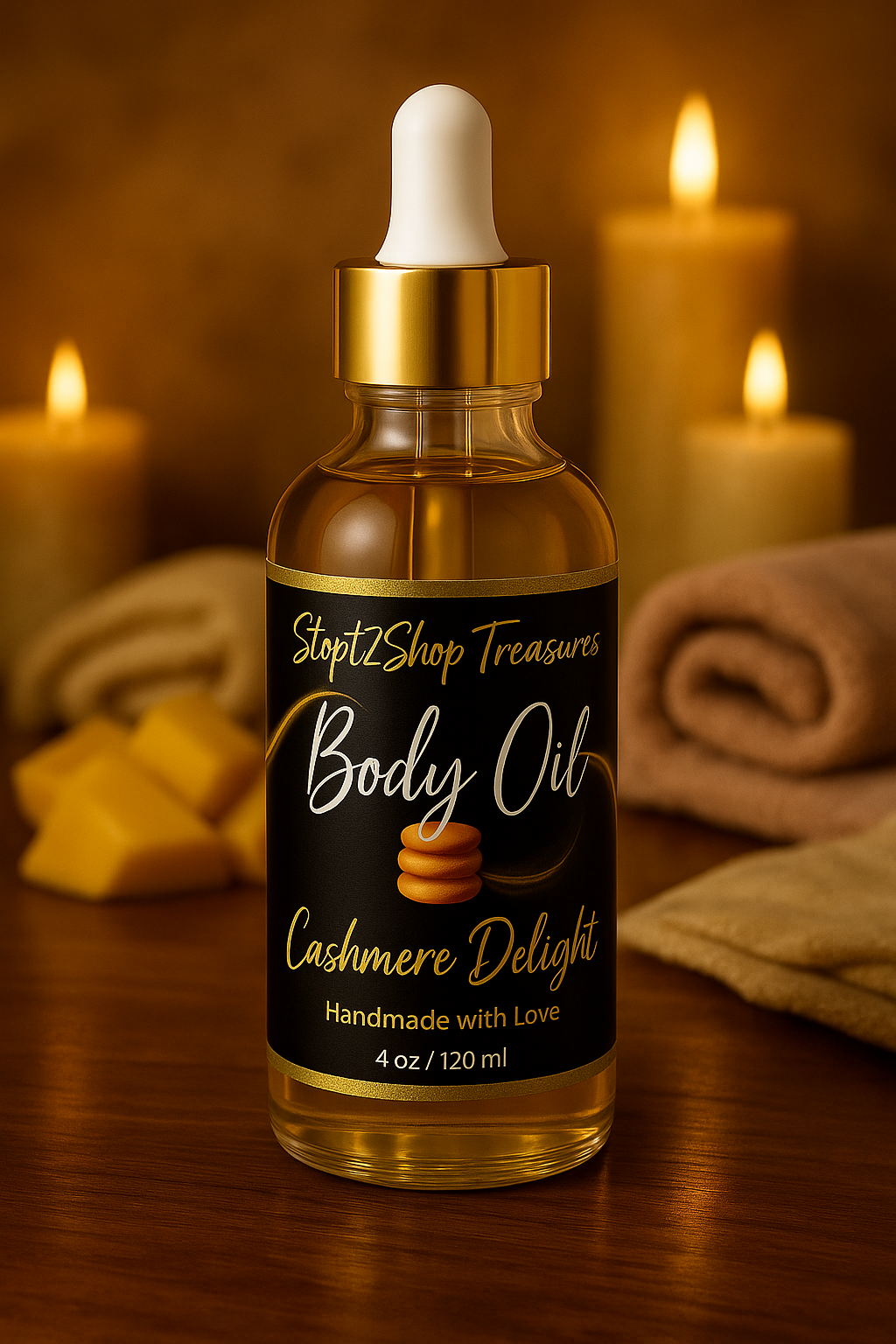 Cashmere Delight Body Oil! Gold/Bronzer Shimmer