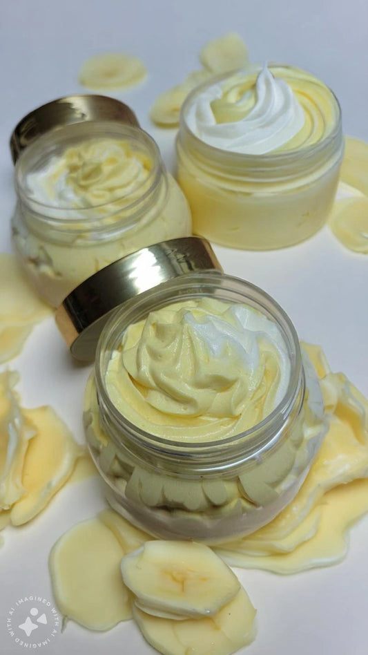 Banana Cream Whipped Body Butter! 🍌🍌🍌🍌