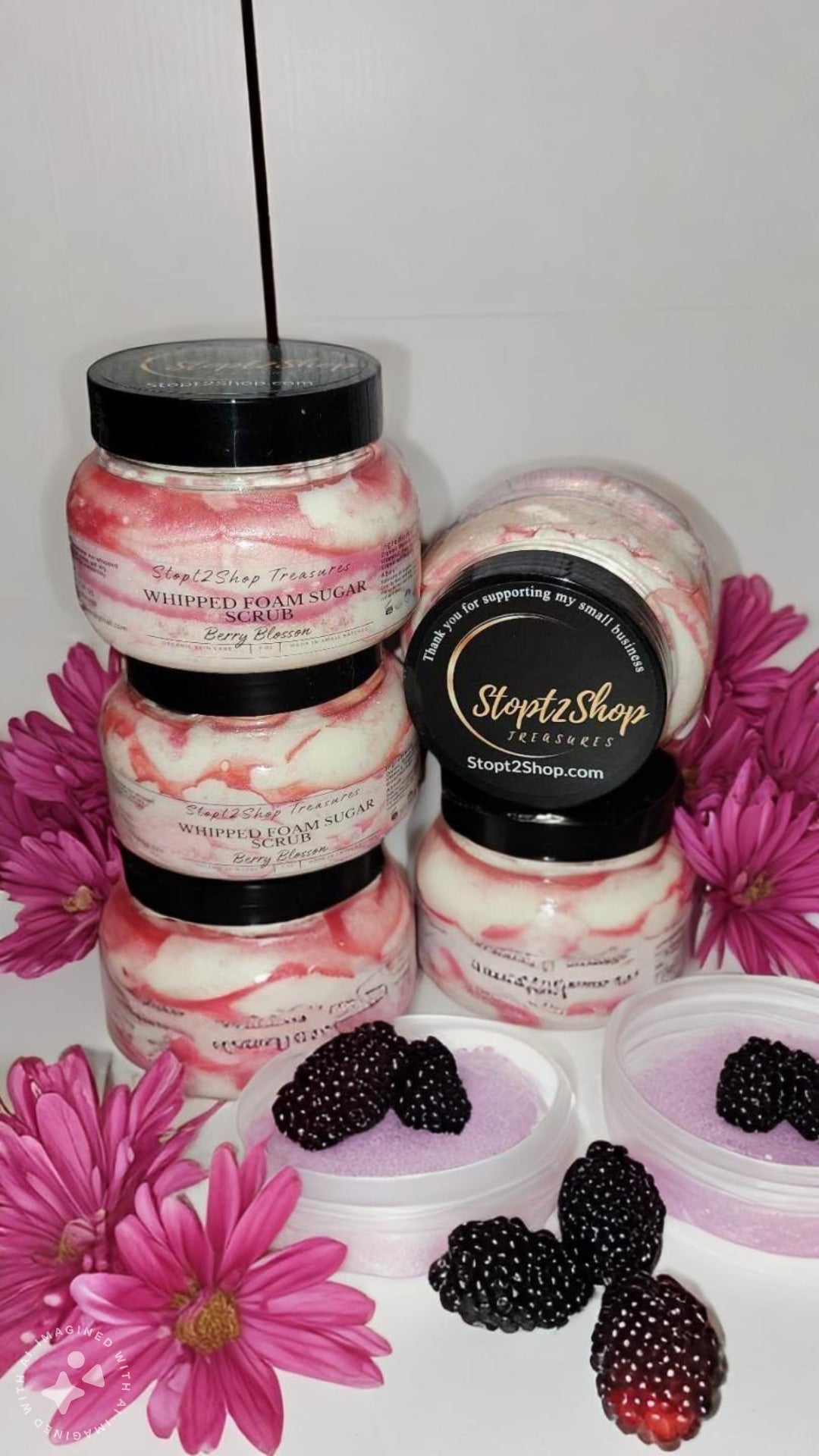 Berry Blossom Whipped Foam Sugar Scrub!