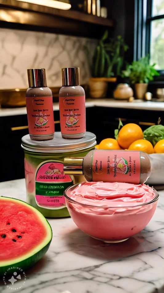 Watermelon Lemonade Liquid Body Butter! 🍉🍉🍋🍋