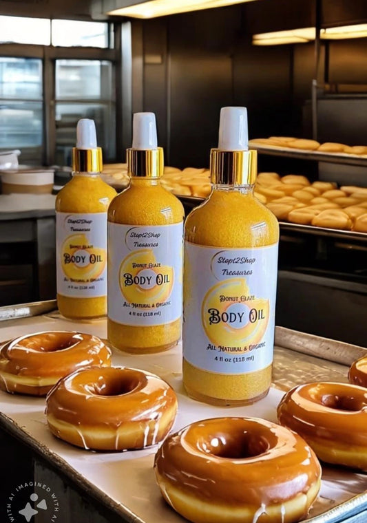 Donut Glaze (Gold Shimmer) Body Oil! 🍩🍩🍩