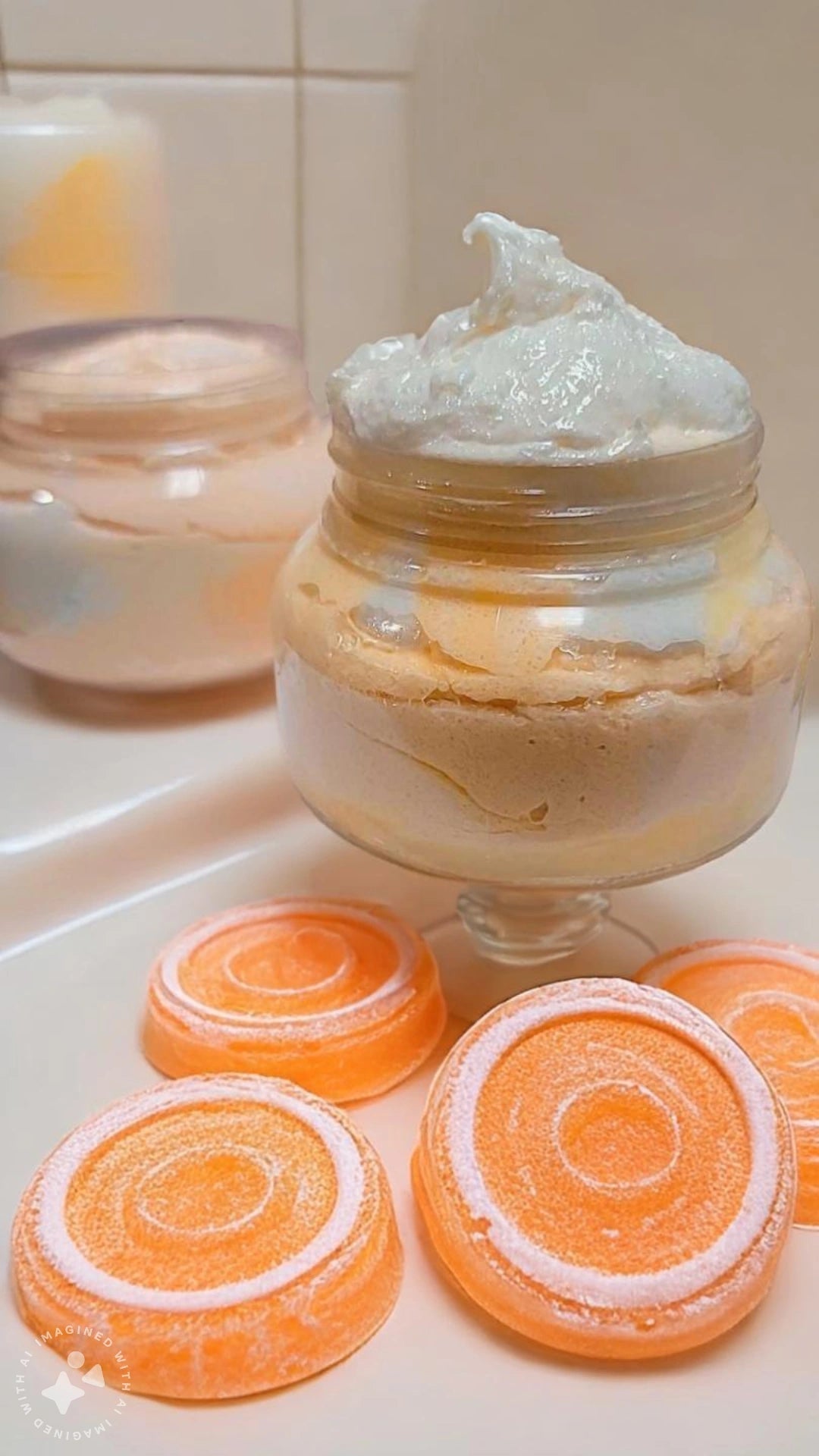 Orange Dream Sicle Soap Foam Sugar Scrub! 🍊🍊