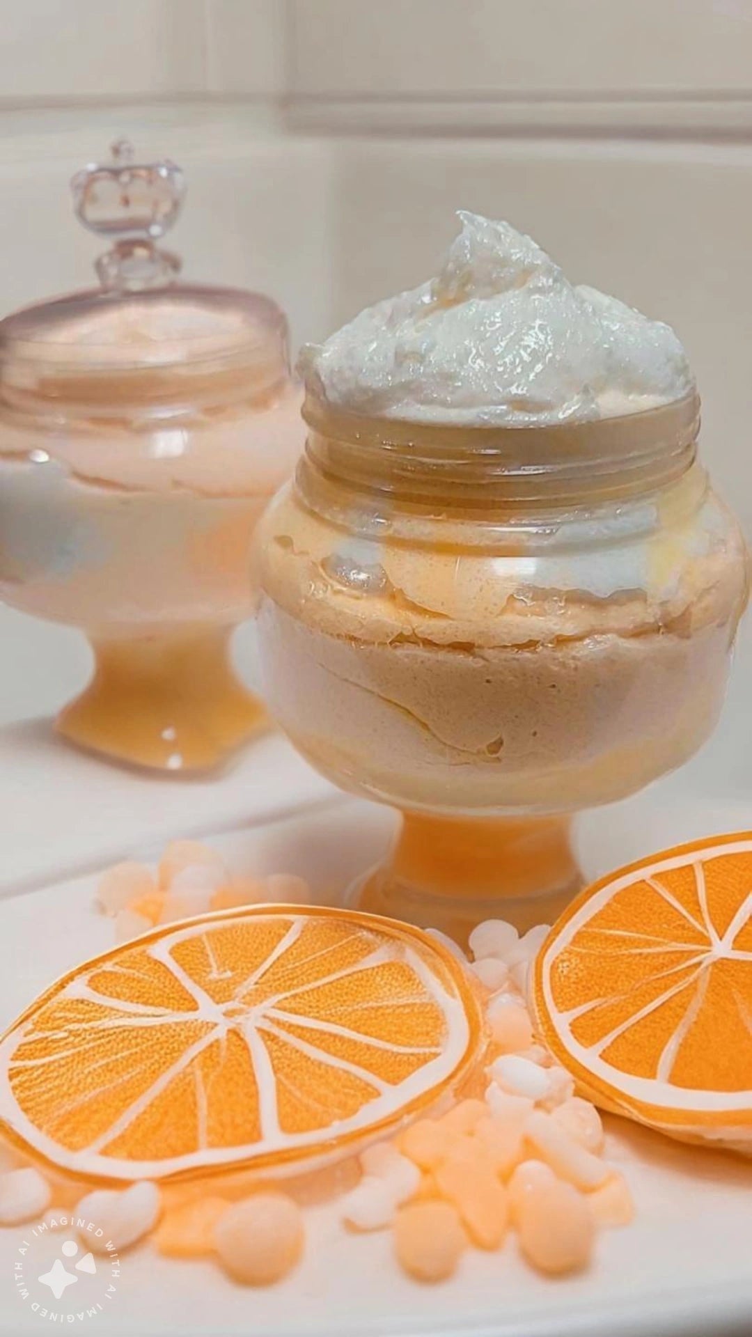 Orange Dream Sicle Soap Foam Sugar Scrub! 🍊🍊