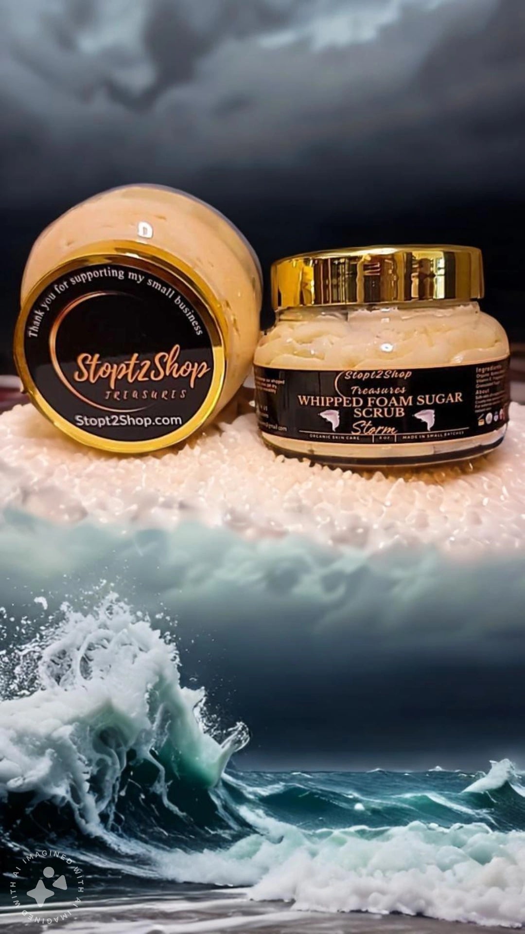 Storm Whipped Foam Sugar Scrub! (Men)