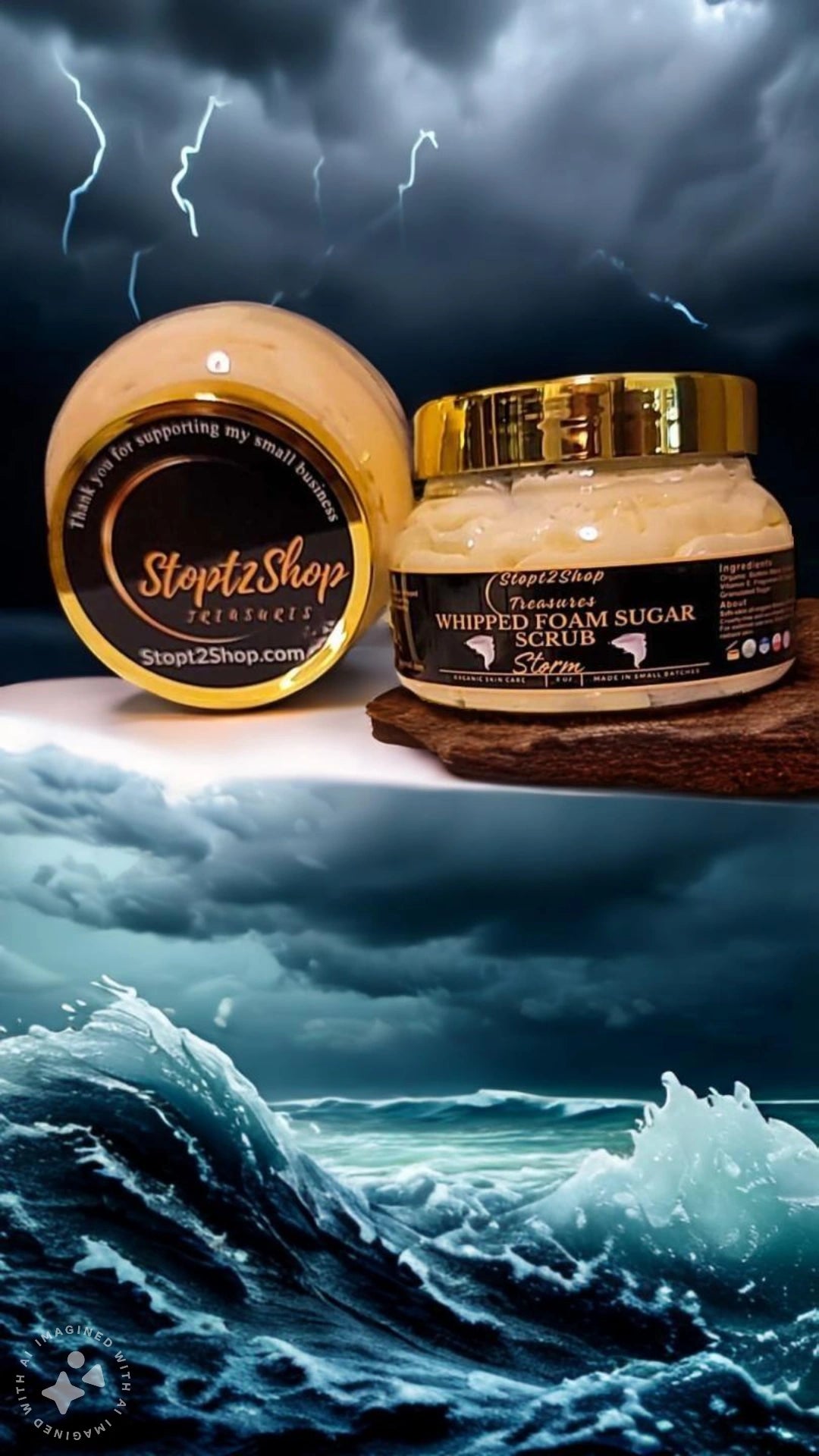 Storm Whipped Foam Sugar Scrub! (Men)