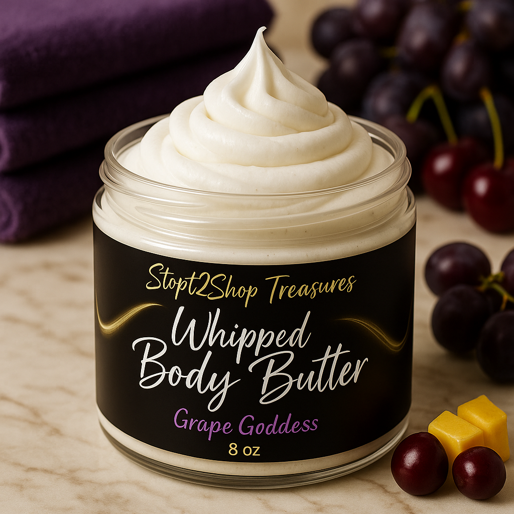 Grape Goddess Whipped Body Butter! 🍇🍒🌸🍒🍇