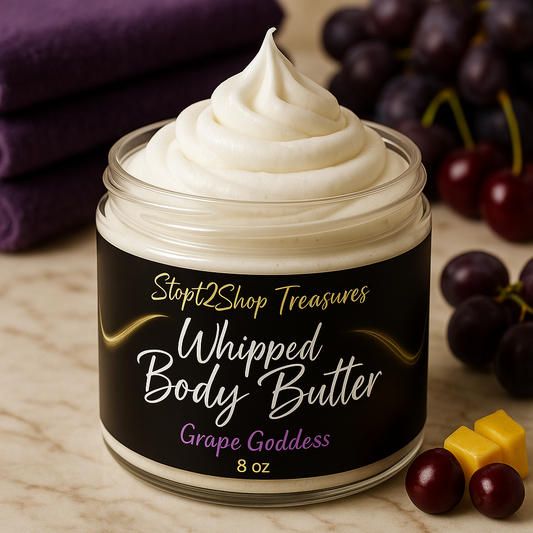 Grape Goddess Whipped Body Butter! 🍇🍒🌸🍒🍇