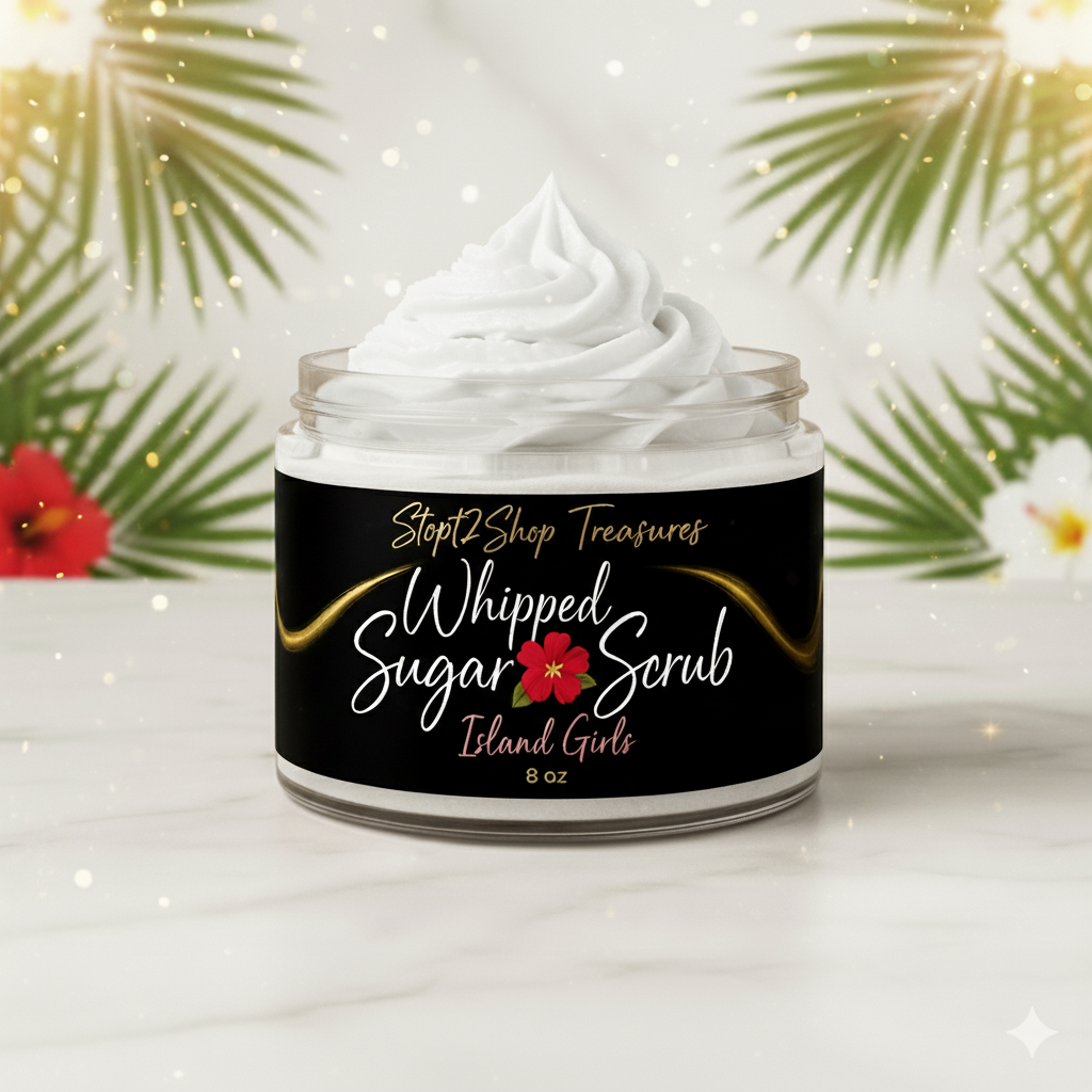 Island Girl Whipped Foam Sugar Scrub!🏝🏝