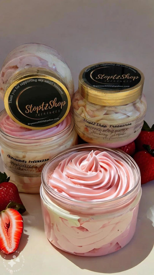 Strawberry Shortcake Whipped Body Butter!🍓