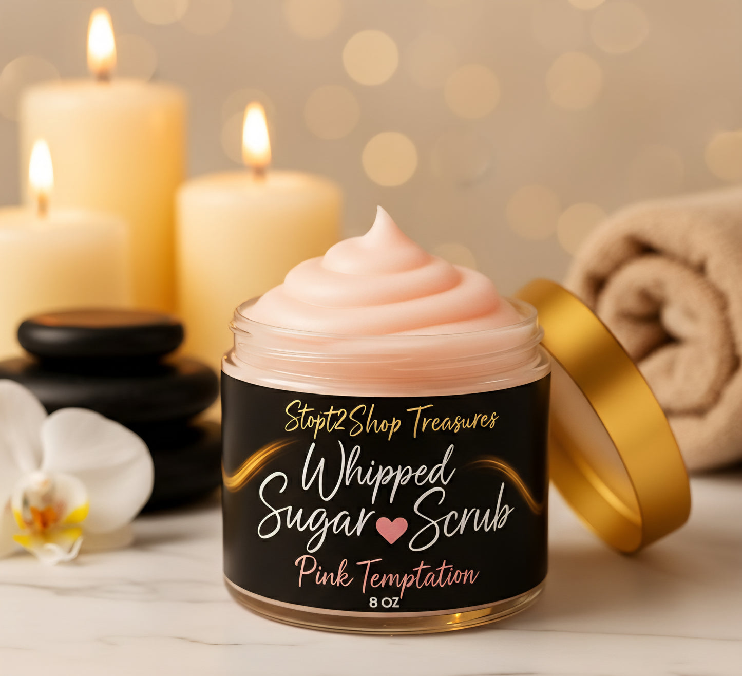 Pink Temptation Whipped Foam Soap Sugar Scrub! 🌸🌸🌸✨