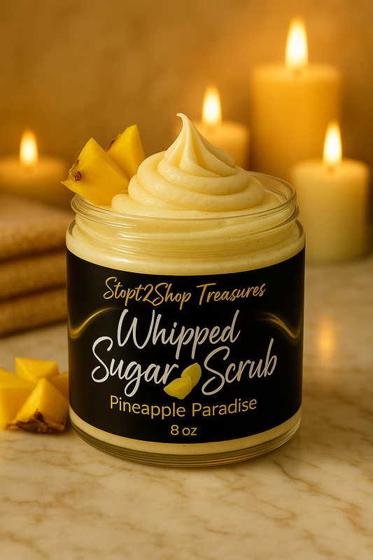 Pineapple Paradise Whipped Foam Sugar Scrub Soap!! 🍍