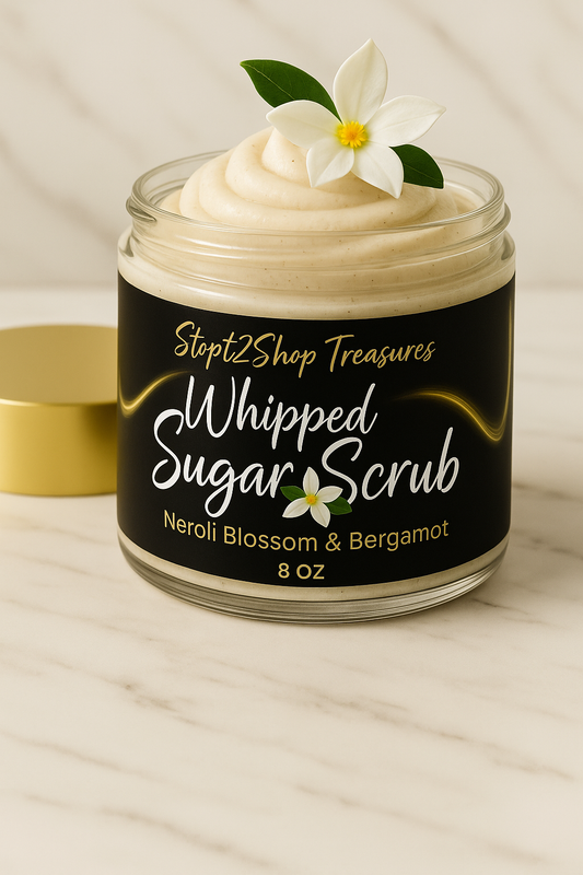 Neroli Blossom & Bergamot Whipped Foam Sugar Scrub 🌸💛